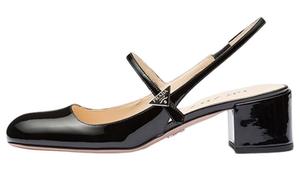 Туфли женские Prada на каблуке, черный