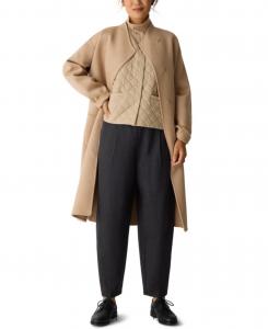 Женские плиссированные брюки-фонарики, стандартные и большие размеры Eileen Fisher, Charcoal