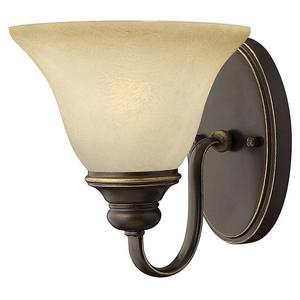 Настенный светильник Elstead Cello, коричневый - сталь - опаловое стекло - 22 x 21 x 24 см