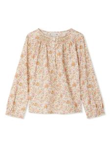 Bonpoint блузка из хлопковой смеси Biancarosa, нейтральный цвет