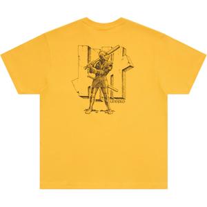 Футболки унисекс с круглым вырезом, умеренно прямой крой Undefeated, желтый