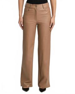 Саша брюки из искусственной кожи в цвете жженый сахар Paige, Burnt Sugar