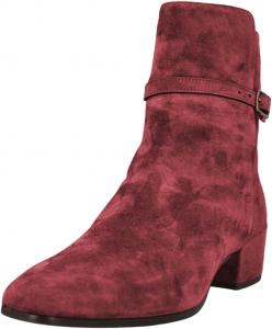 Женские ботильоны Miss Left с перекрестными ремешками и пряжкой, закрытый носок, низкий массивный каблук, короткие ботинки, удобные, для вечеринок и работы, теплые, размеры 4-16 US, Red