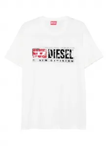 Футболка с логотипом DIESEL, белый
