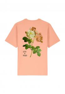 Футболка с принтом ROSES BACK HEAVYWEIGHT Mira Paris, светло-розовый