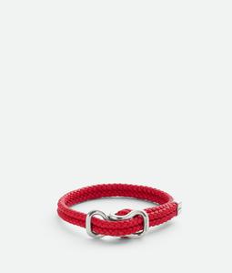 Leather bracelet BOTTEGA VENETA, красный камень