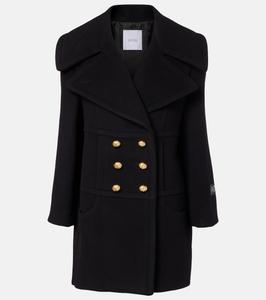 Пальто из смесовой шерсти Patou, черный