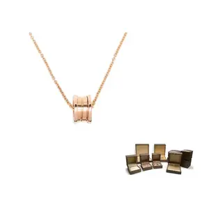 BVLGARI 18kt Rose Gold B.zero 1 ожерелье