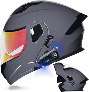 Шлем мотоциклетный AAREG полнолицевой, графитовый