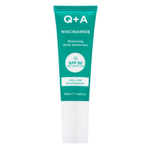 Балансирующий солнцезащитный крем для лица с ниацинамидом и SPF50, 50 мл Q+A Niacinamide balancing