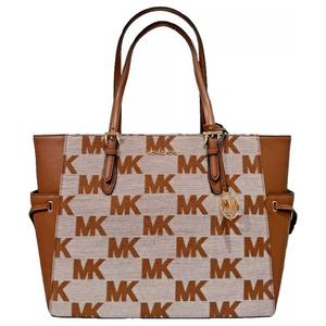 Сумка Gilly Canvas, шоппер, женская большая кожаная коричневая MICHAEL KORS, Set (Bag+Dust Bag)