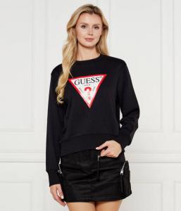 Толстовка Guess Jeans Regular Fit, черный / красный / белый