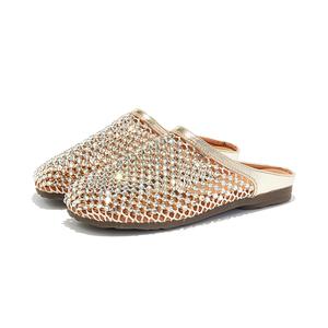 Chibang Тихие закрытые тапочки женские Gold, цвет Gold