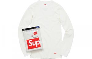 Термофутболка Supreme, белый / красный