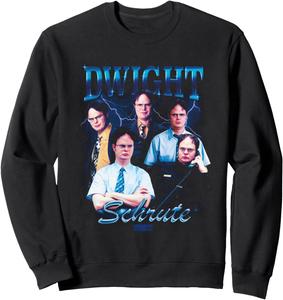 Толстовка с изображением Дуайта Шрута из сериала «Офис» - официально лицензированная, черная Nbc