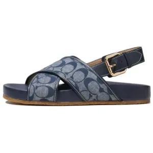 COACH Сандалии женские с одним ремешком, синие