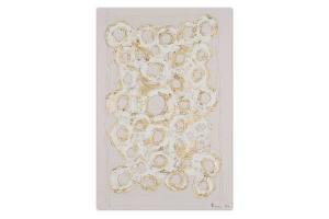 Акриловая картина ручной работы KUNSTLOFT Special Bond, золотой/белый