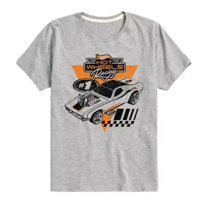 Футболка с логотипом 90-х для мальчиков 8-20 лет Hot Wheels, серый