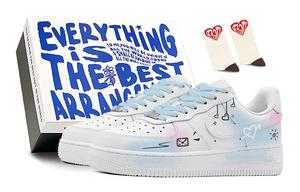 Женские кроссовки для скейтбординга Nike Air Force 1, Blue/Pink