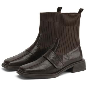 D:FUSE SCANDINAVIA Женские модные ботинки до щиколотки коричневые, цвет Brown