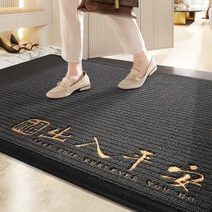 Dajiang Коврик для дома 60x90 см из ПВХ для прихожей, устойчивый к износу, темно-серый