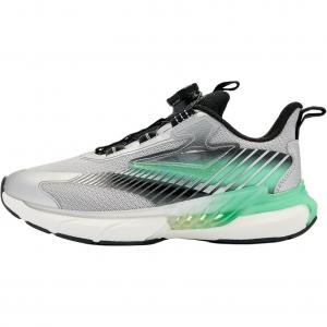 QIAODAN Детские кроссовки с низким верхом, устойчивые к истиранию, серо-черные, для подростков