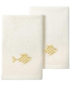 Набор из двух полотенец для рук из турецкого хлопка с вышивкой «Фиджи» Linum Home, бежевый