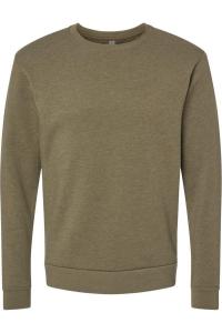 Толстовка унисекс Malibu с круглым вырезом Next Level, цвет heather military green