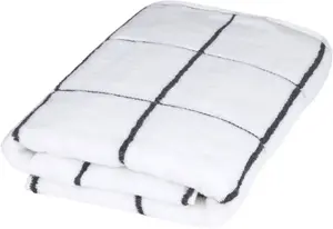 Полотенце для душа ROSS "Кашемир в клетку", (1 шт.), в модной расцветке 75х140 см (1 шт.), белый