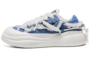 Кроссовки Kappa Skateboarding Shoes Women's Low-top Blue, серый