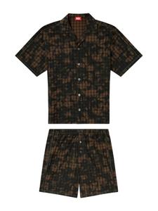 Пижамный комплект с узором Diesel Horien, зеленый