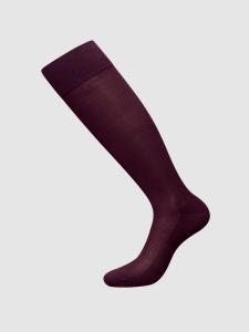 Гольфы zd ZERO DEFECTS Mercerized cotton knee socks, бургундия