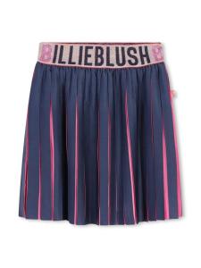 Юбка-плиссе с логотипом Billieblush, синий
