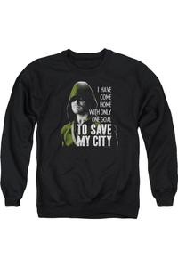 Толстовка Arrow Save My City для взрослых с круглым вырезом Gildan, черный