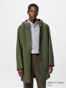 Плащ blocktech Uniqlo, 56 оливковый