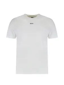 Футболка с круглым вырезом BOSS, белый