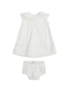 Комплект из платья Lenou с оборками Bonpoint, бежевый