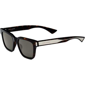 SAINT LAURENT Металлические ацетатные квадратные солнцезащитные очки унисекс с кристаллами, Crystal