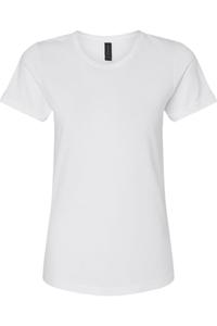 Футболка женская Gildan Softstyle средней толщины, белый