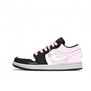 Низкие кроссовки Air 1 Strawberry Milkshake: нескользящие, износостойкие, дышащие Jordan, розовый