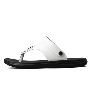 Shiozawa Мужские белые шлепанцы с прошитой резиновой подошвой и противоскользящим покрытием, цвет White