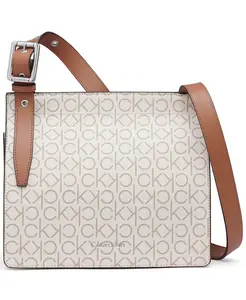 Гаванский клатч Signature Small Messenger Bag Calvin Klein, коричневый