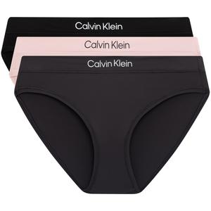 Calvin Klein Трусы женские 3 шт Space Black/Charcoal Gray/Cherry Blossom Pink