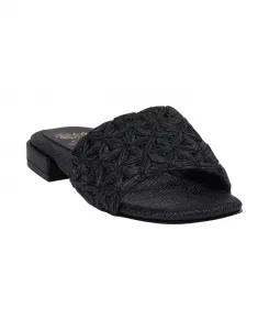 Женские сандалии Kendra Woven Single Band Flat GC Shoes, черный