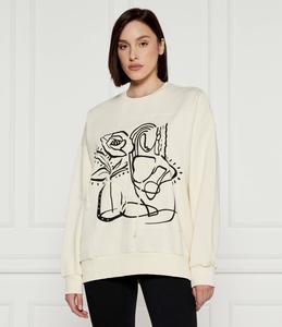 Толстовка Desigual Oversize fit, экрю