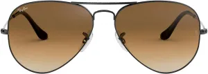 Солнцезащитные очки Ray-Ban RB3025 Classic Aviator, Gunmetal/Clear Gradient Brown