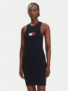 Облегающее трикотажное платье DW0DW20877 Tommy Jeans, черный