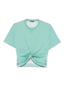 Футболка с декоративной булавкой Versace, зеленый