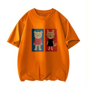 Футболка Unisex Crew Neck Moderate Heavyweight WARRIOR, оранжевый (heavyweight and 100% cotton)