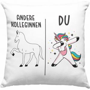 Тренд - Декоративная подушка для лучшего коллеги с наполнителем 40 x 40 см Подарок с надписью «Забавный подарок любимому коллеге на день рождения» (синий) Trendation